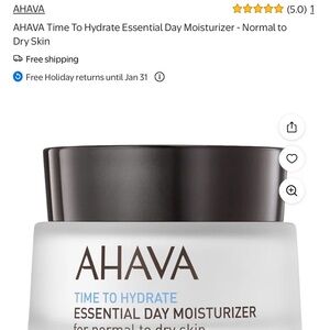 AHAVA Time To Hydrate Day Moisturizer - Black and White